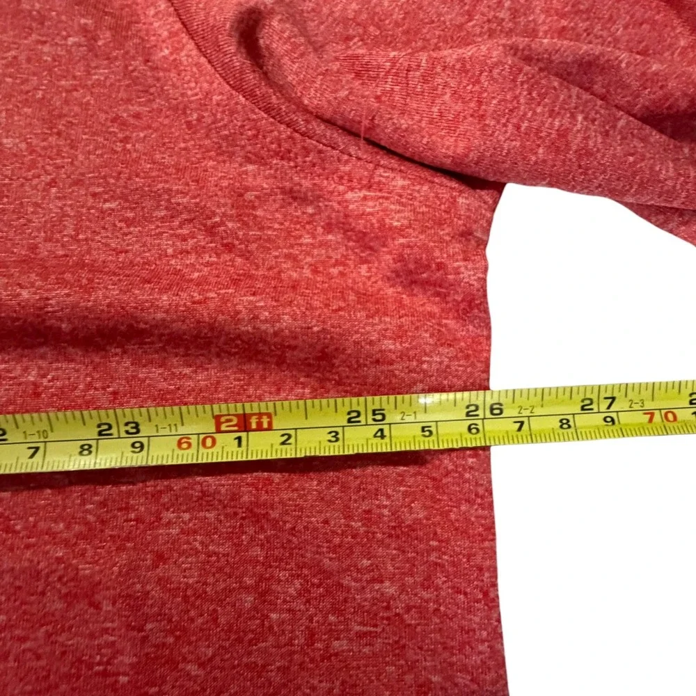 NHL Chicago Blackhawks Mens XL Quarter Zip Pullover Red Heathered Long Sleeve